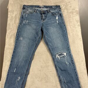 Dear John Erin Slim Straight Leg Jeans Size 31 Distressed